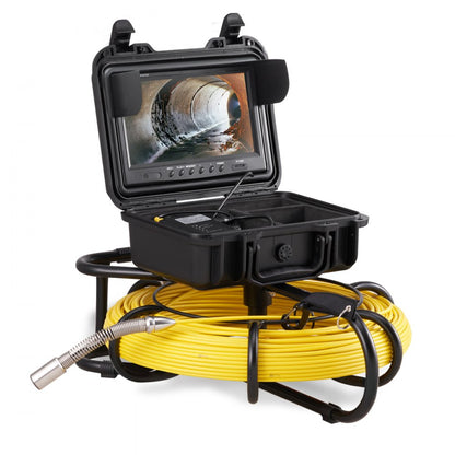 010963382886 - 9-Inch Waterproof Sewer Camera with 300ft Cable & LED Lights
