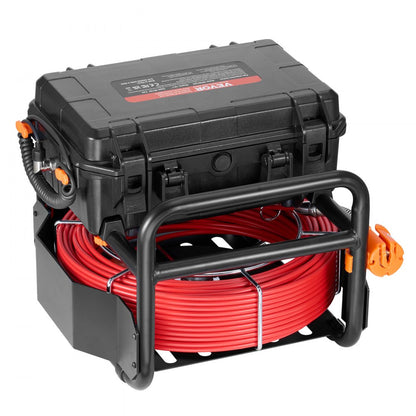 WP9612FT - 165FT Self-Leveling Sewer Camera with 10.1" Touchscreen & 12 LED Lights