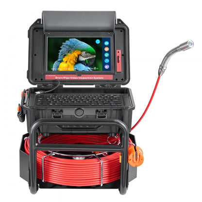 WP9612FT - 165FT Self-Leveling Sewer Camera with 10.1" Touchscreen & 12 LED Lights