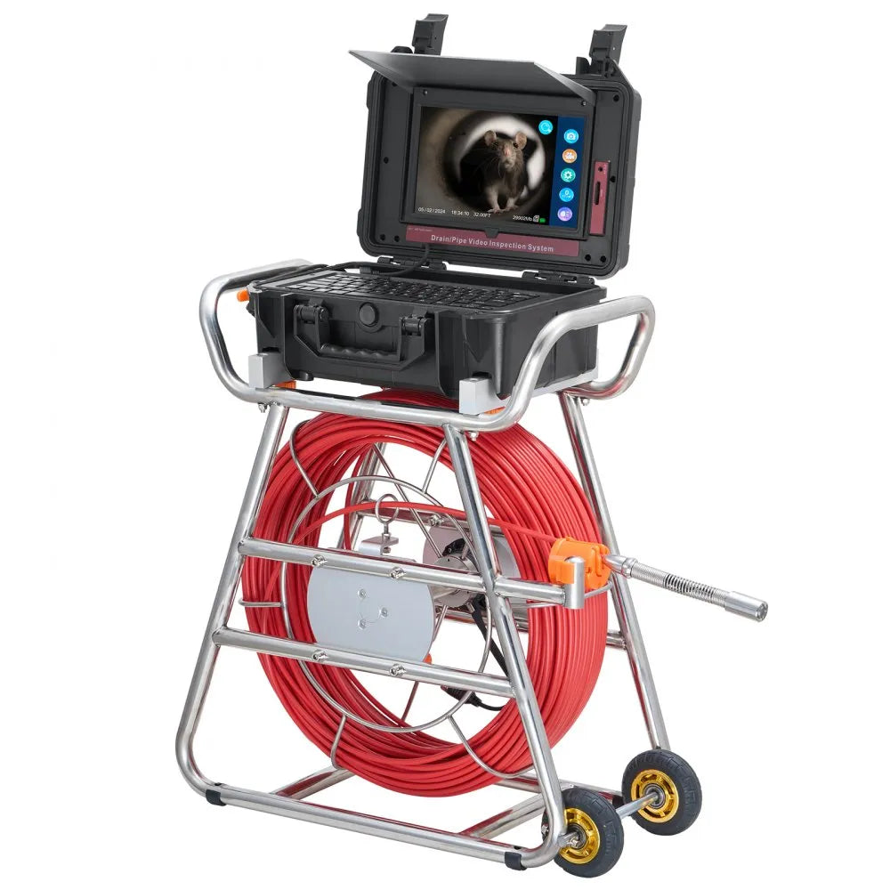 WP9613FT - 328FT Self-Leveling Sewer Camera with 10.1" Touchscreen & 512Hz Transmitter