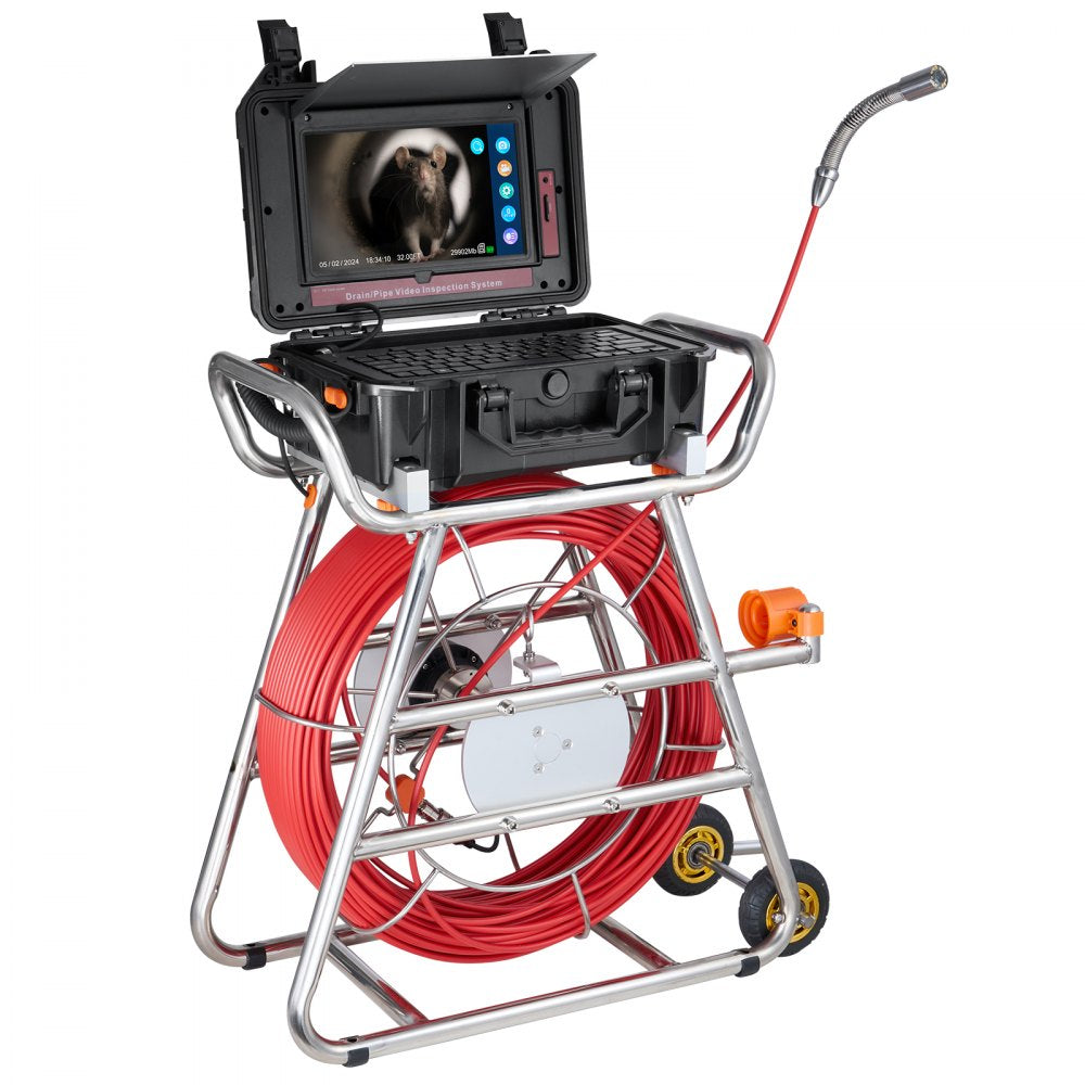 WP9613FT - 328FT Self-Leveling Sewer Camera with 10.1" Touchscreen & 512Hz Transmitter