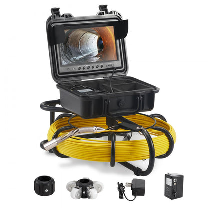 010469962801 - 9" VEVOR Sewer Camera with 720p Screen & DVR Function