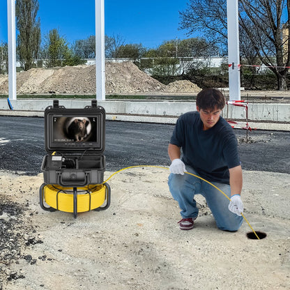 WP9608F - 165FT VEVOR Self-Leveling Sewer Camera with 9" HD Screen