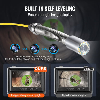 WP9608FTR - 98FT Sewer Camera with 9" HD Screen & Locator