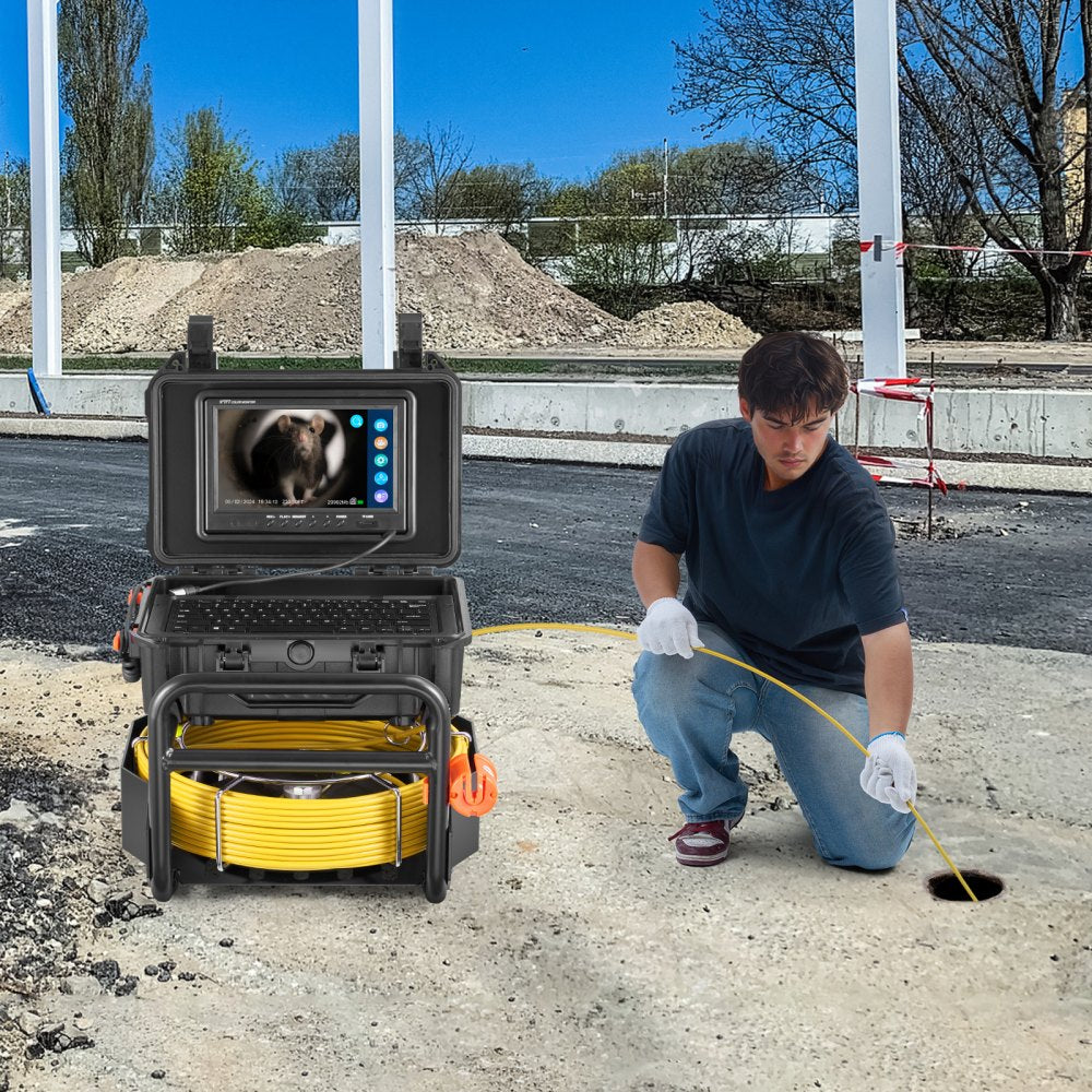 WP9612FT - 230FT Self-Leveling Sewer Camera with 9" HD Screen