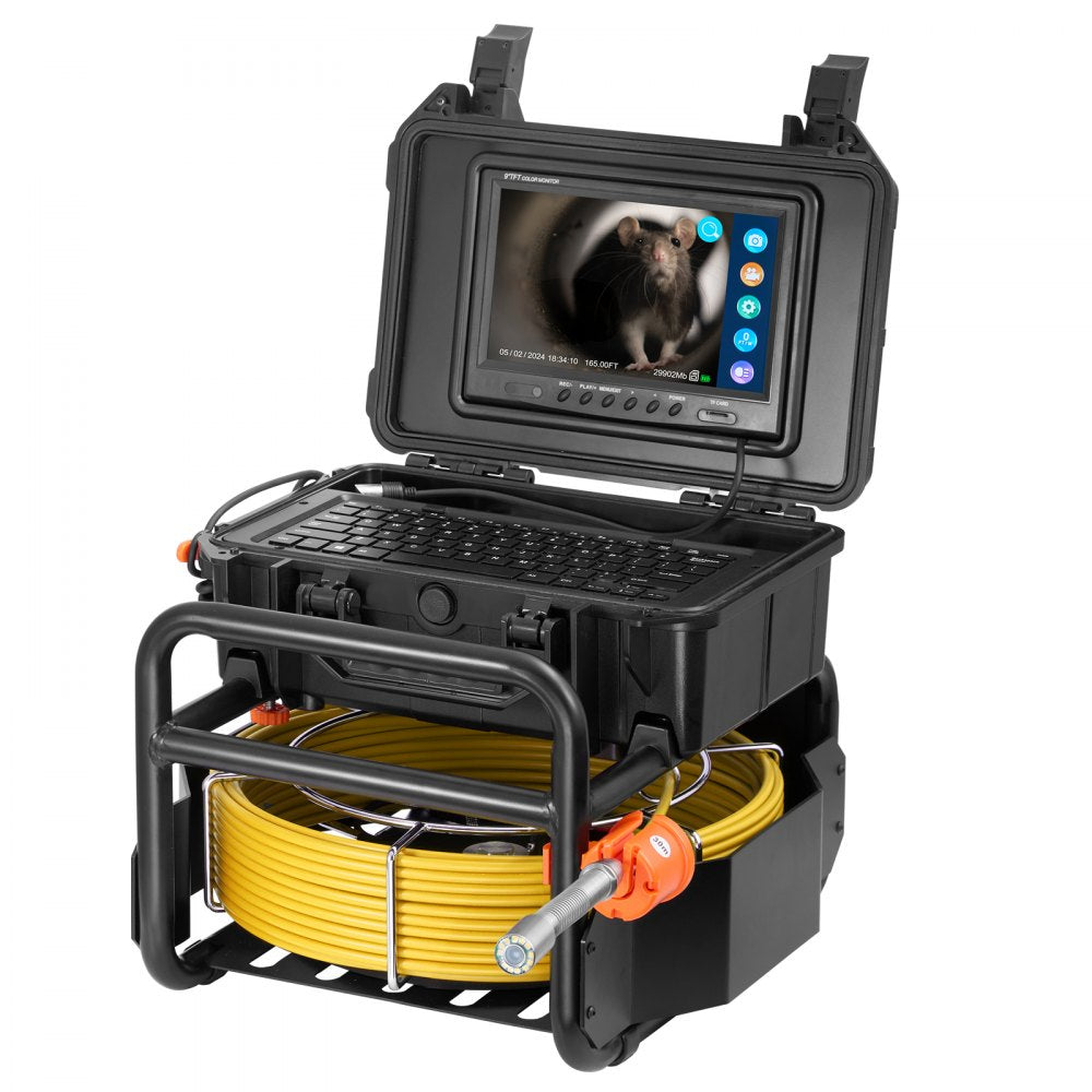 WP9612FT - 230FT Self-Leveling Sewer Camera with 9" HD Screen