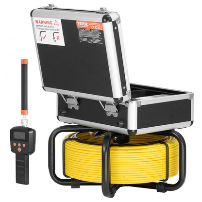 WP9608FTR - 165FT Self-Leveling Sewer Camera with 9" HD Screen & 512Hz Locator