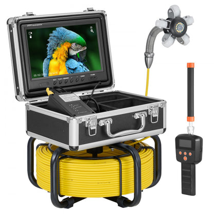 WP9608FTR - 165FT Self-Leveling Sewer Camera with 9" HD Screen & 512Hz Locator