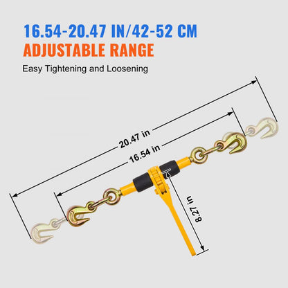 1/4-5/16A - Heavy-Duty Ratchet Chain Binder for Loads Up to 2600 lbs