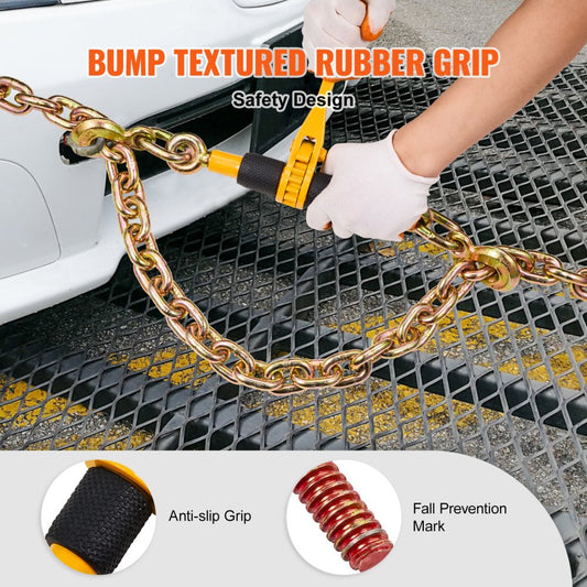 1/4-5/16B - Heavy-Duty 2600 lbs Ratchet Chain Binder with 8.27" Handle