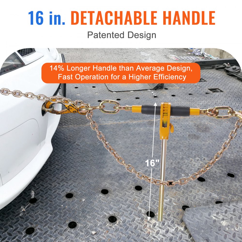 3/8-1/2 Load Binders - VEVOR Ratchet Chain Binder with 12000 lbs Capacity