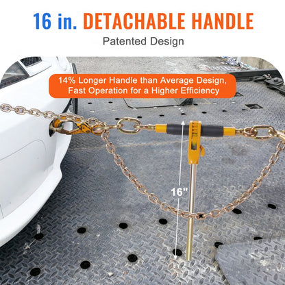 3/8-1/2 Load Binders - VEVOR Ratchet Chain Binder with 12000 lbs Capacity