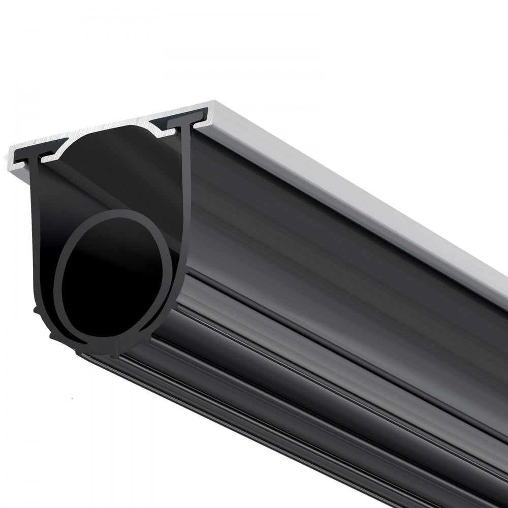 JN-16FT-AL - 16ft Durable Rubber Garage Door Seal with Insulation & O-ring