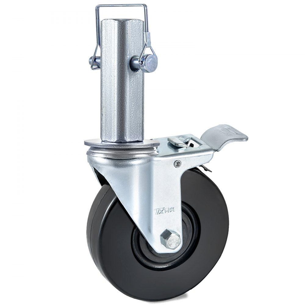 010776400742 - 4-Pack 5-Inch Heavy Duty Swivel Casters with 440lbs Capacity