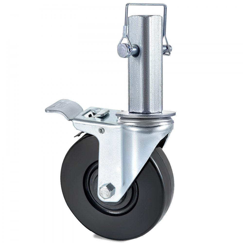 010776400742 - 4-Pack 5-Inch Heavy Duty Swivel Casters with 440lbs Capacity