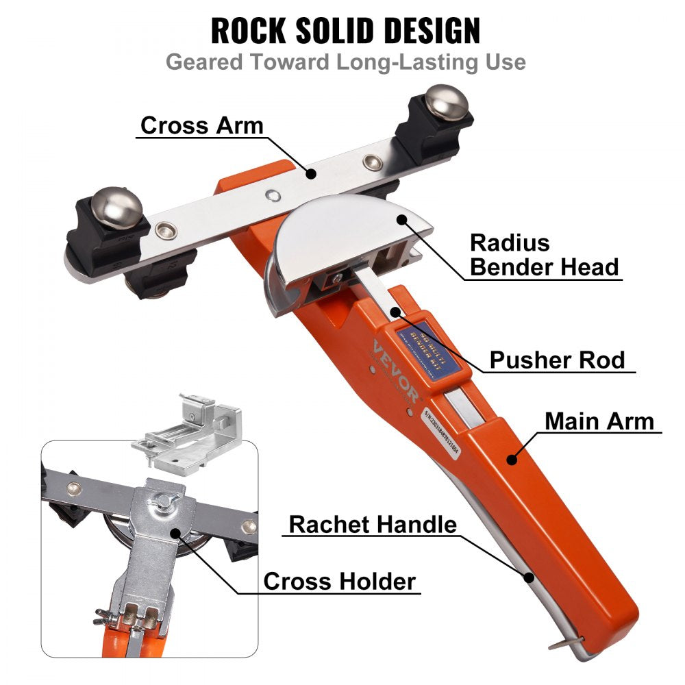 010936754546 - Ratcheting Pipe Bender for 1/4" to 7/8" Tubing