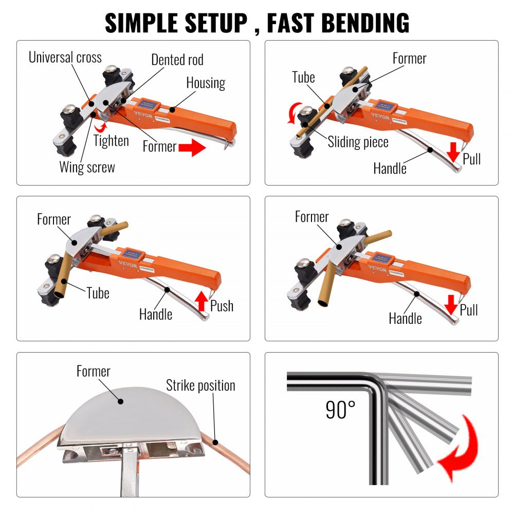 010936754546 - Ratcheting Pipe Bender for 1/4" to 7/8" Tubing