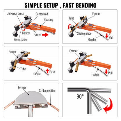 010936754546 - Ratcheting Pipe Bender for 1/4" to 7/8" Tubing