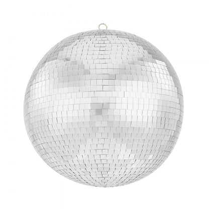 BJY-BLQ30 - 12-Inch Silver Mirror Disco Ball with Hanging Ring