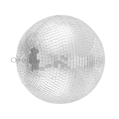 BJY-BLQ30 - 12-Inch Silver Mirror Disco Ball with Hanging Ring