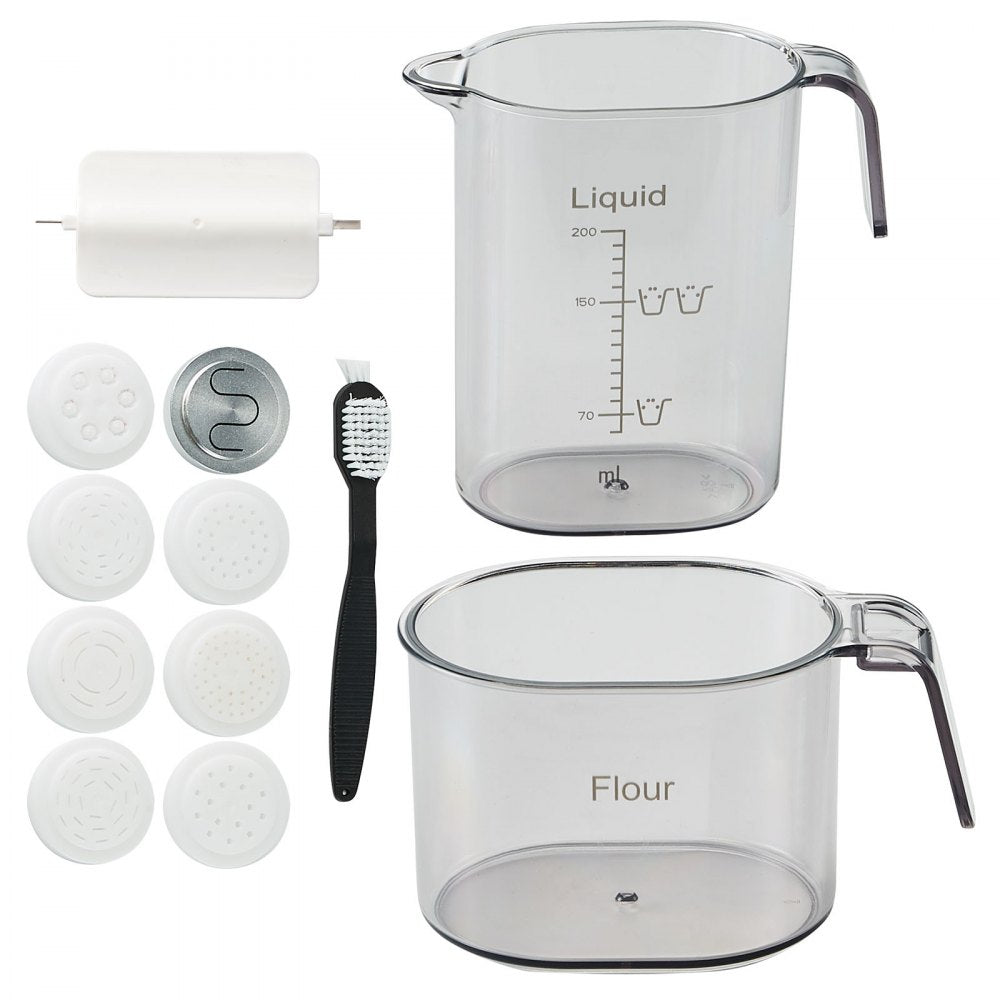 MT-2117 - 150W VEVOR Pasta Maker with 8 Shapes and 500g Capacity
