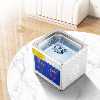 010676751588 - Powerful 1.3L VEVOR Ultrasonic Cleaner for Effortless Cleaning