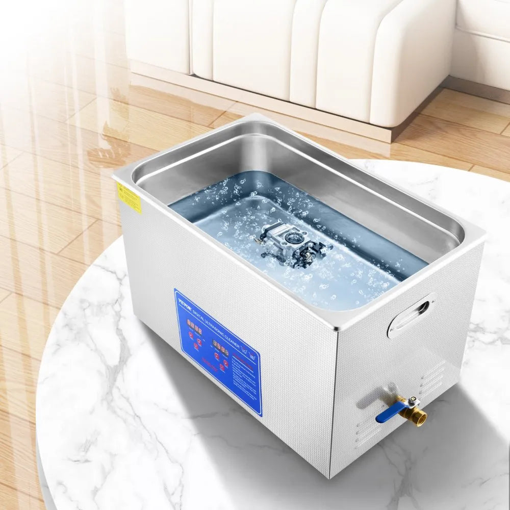 010569648062 - 30L VEVOR Ultrasonic Cleaner, 600W with Digital Controls