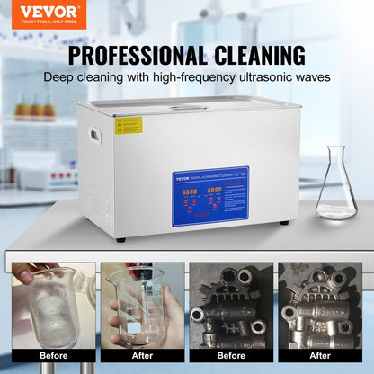 010353125527 - 30L VEVOR Ultrasonic Cleaner for Effective Dirt Removal