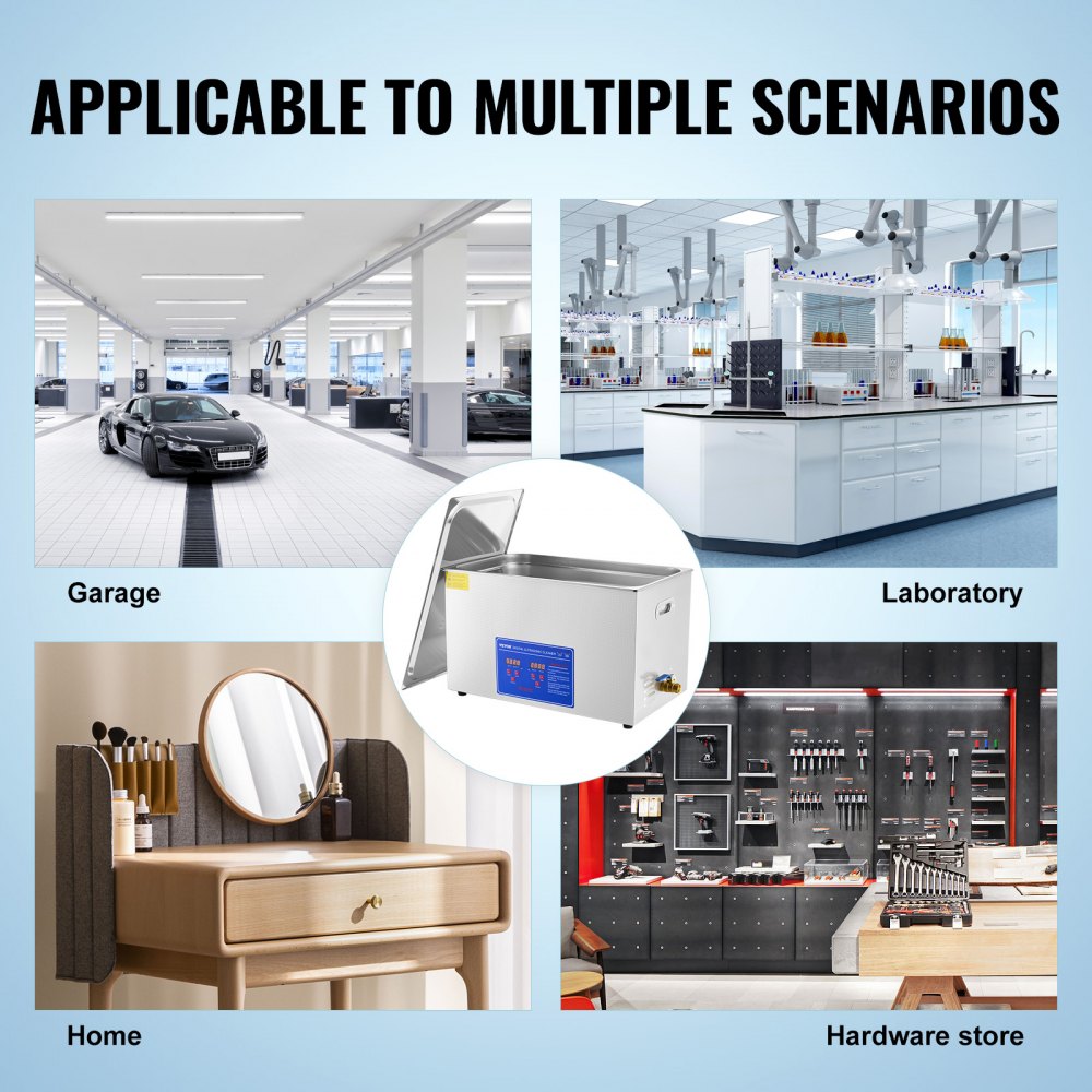 010353125527 - 30L VEVOR Ultrasonic Cleaner for Effective Dirt Removal