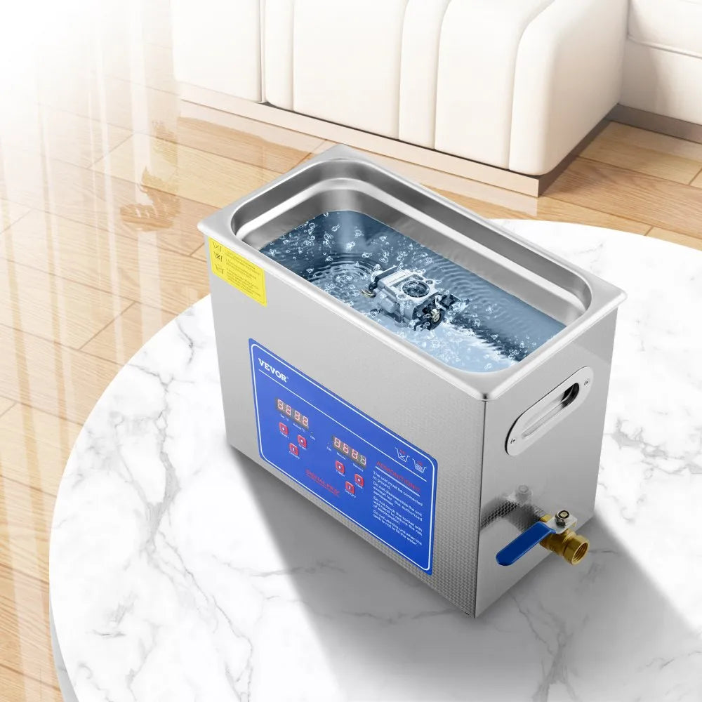010973886268 - 6L VEVOR Ultrasonic Cleaner with Heater & Timer