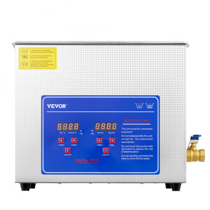 010973886268 - 6L VEVOR Ultrasonic Cleaner with Heater & Timer