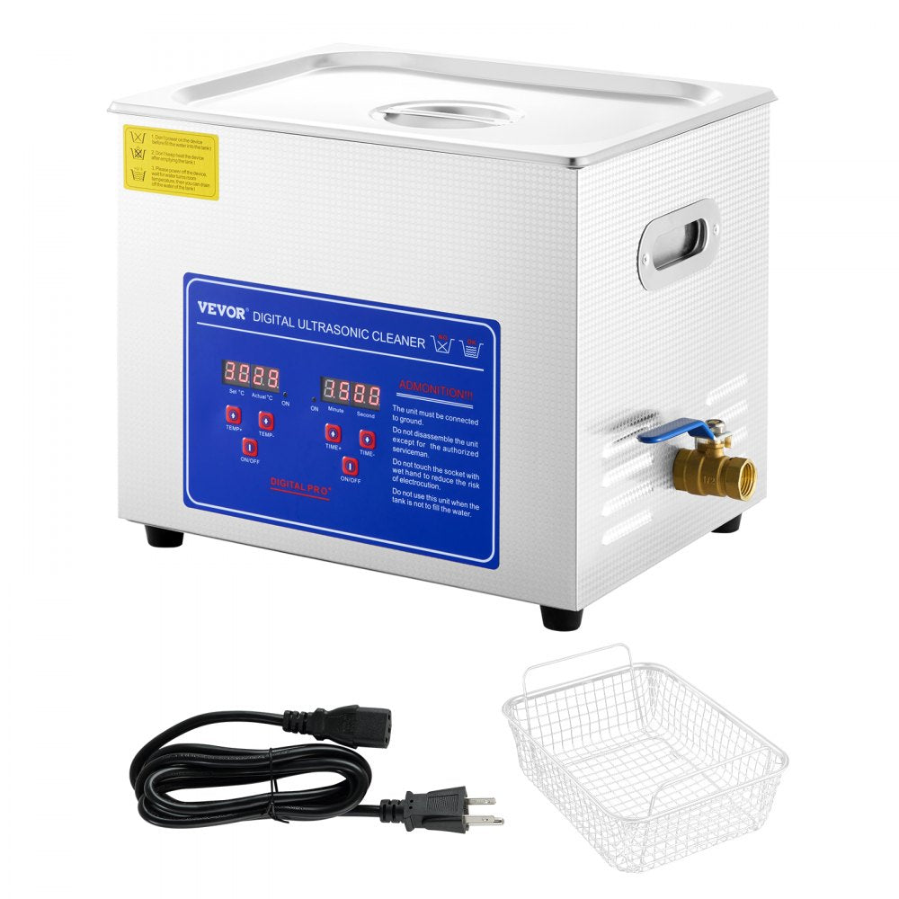 010392924762 - 10L VEVOR Ultrasonic Cleaner with 240W Power