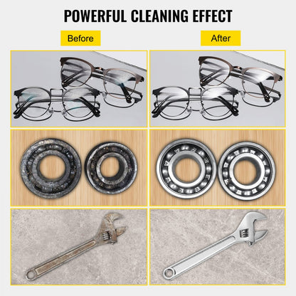 010799607111 - 15L Stainless Steel Ultrasonic Cleaner with Heating & Timer