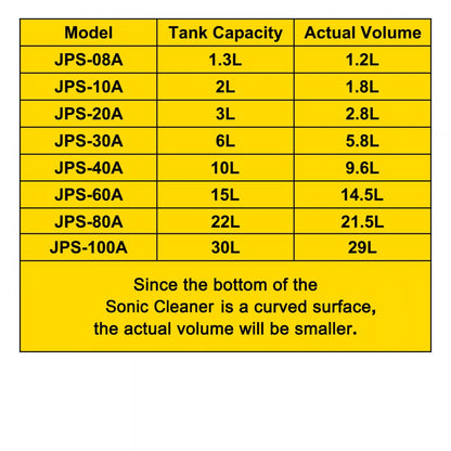 010799607111 - 15L Stainless Steel Ultrasonic Cleaner with Heating & Timer
