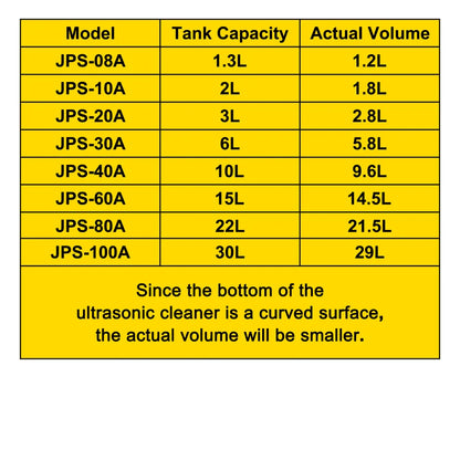 010585800318 - 22L Stainless Steel Ultrasonic Cleaner with Timer & Heater