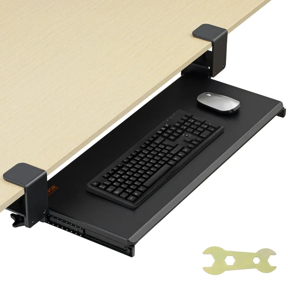 VM-KB19 - Ergonomic 26.8x11” Keyboard Tray for Under Desk Storage