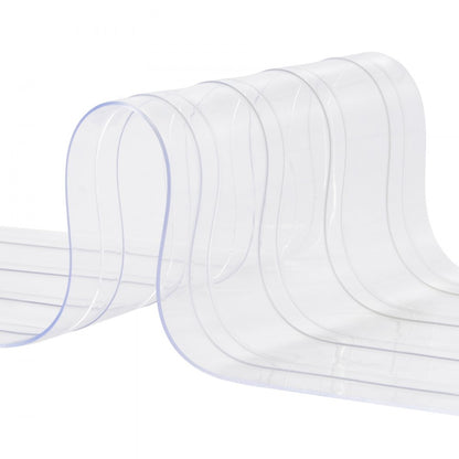 TTV0 - Durable Clear PVC Strip Curtain for Doorways, -4°F to 140°F
