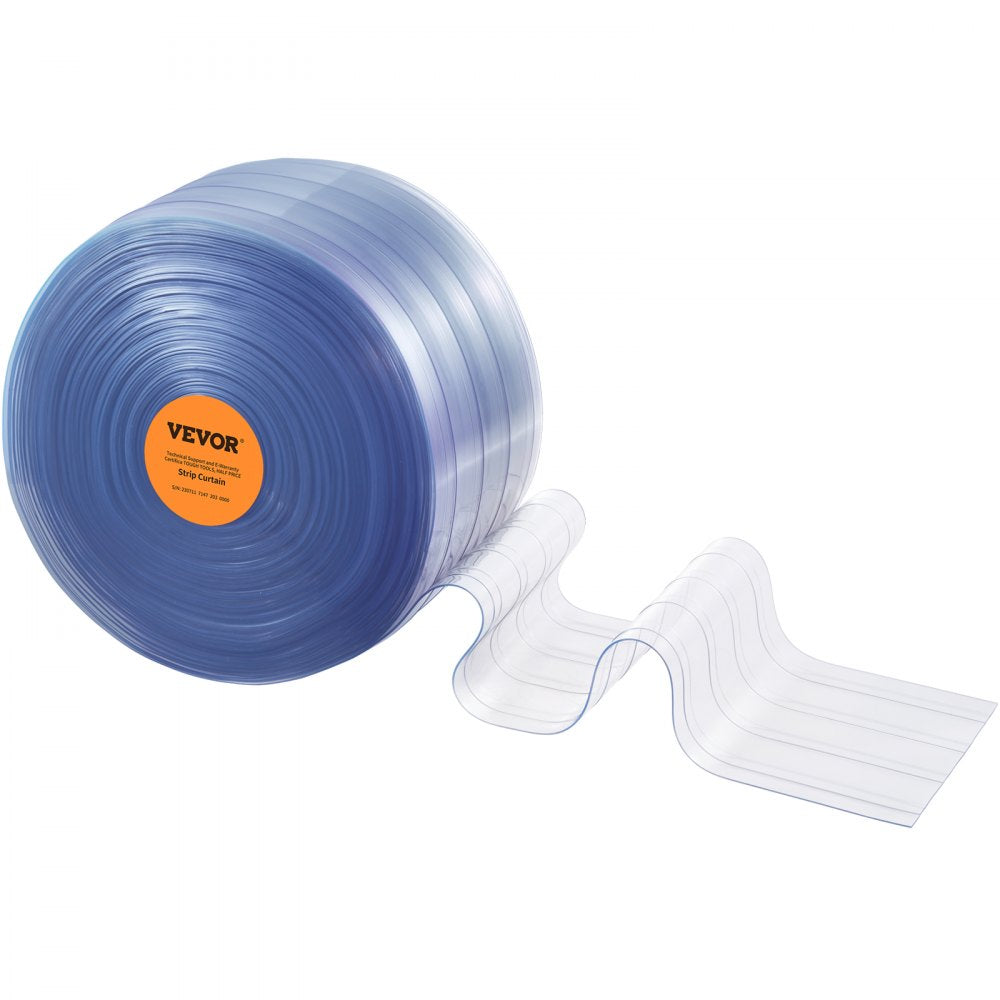 TTV0 - Durable Clear PVC Strip Curtain for Doorways, -4°F to 140°F