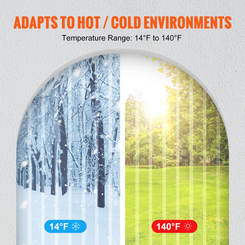 WBV0 - 164' Energy-Saving PVC Strip Curtain for Insulation