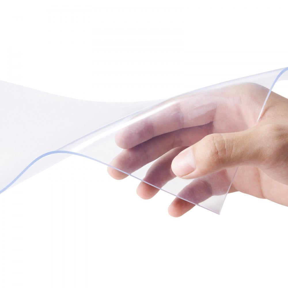 S0V0 - Customizable 9.8ft Clear PVC Strip Curtain for Easy Installation