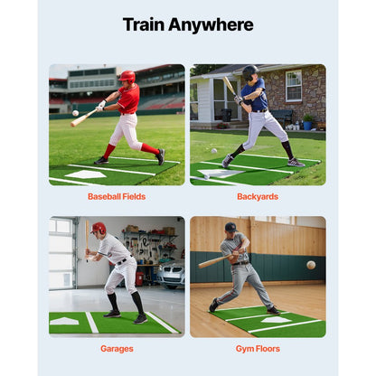 GPB1038 - 10' x 3.8' VEVOR Batting Mat for Baseball & Softball Training