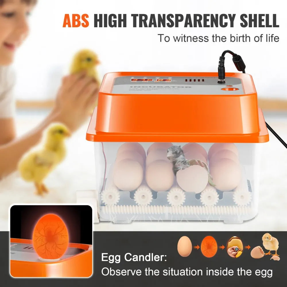 NLF64-5280 - Automatic Egg Incubator for 12 Chickens, Ducks & Quails