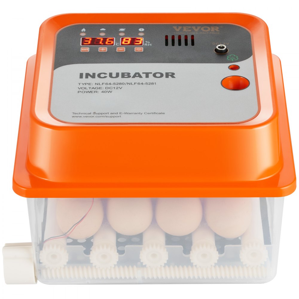 NLF64-5280 - Automatic Egg Incubator for 12 Chickens, Ducks & Quails