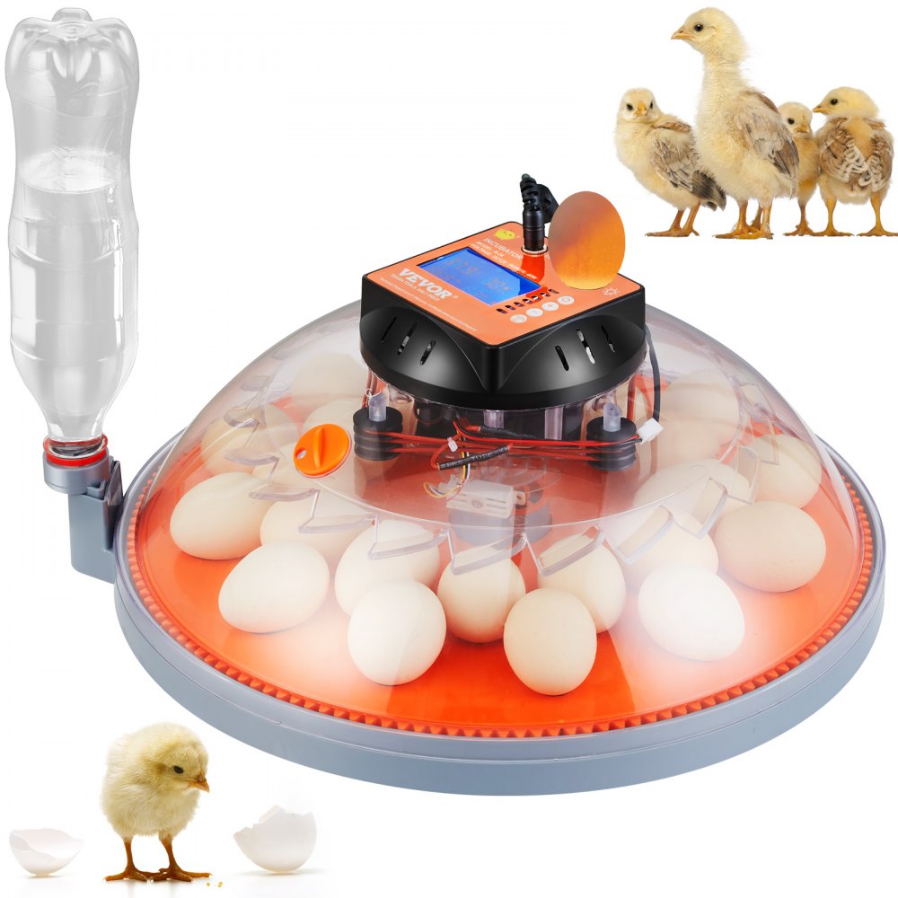 N-24 - Smart 24-Egg Incubator with Automatic Turning and Dual Power Supply
