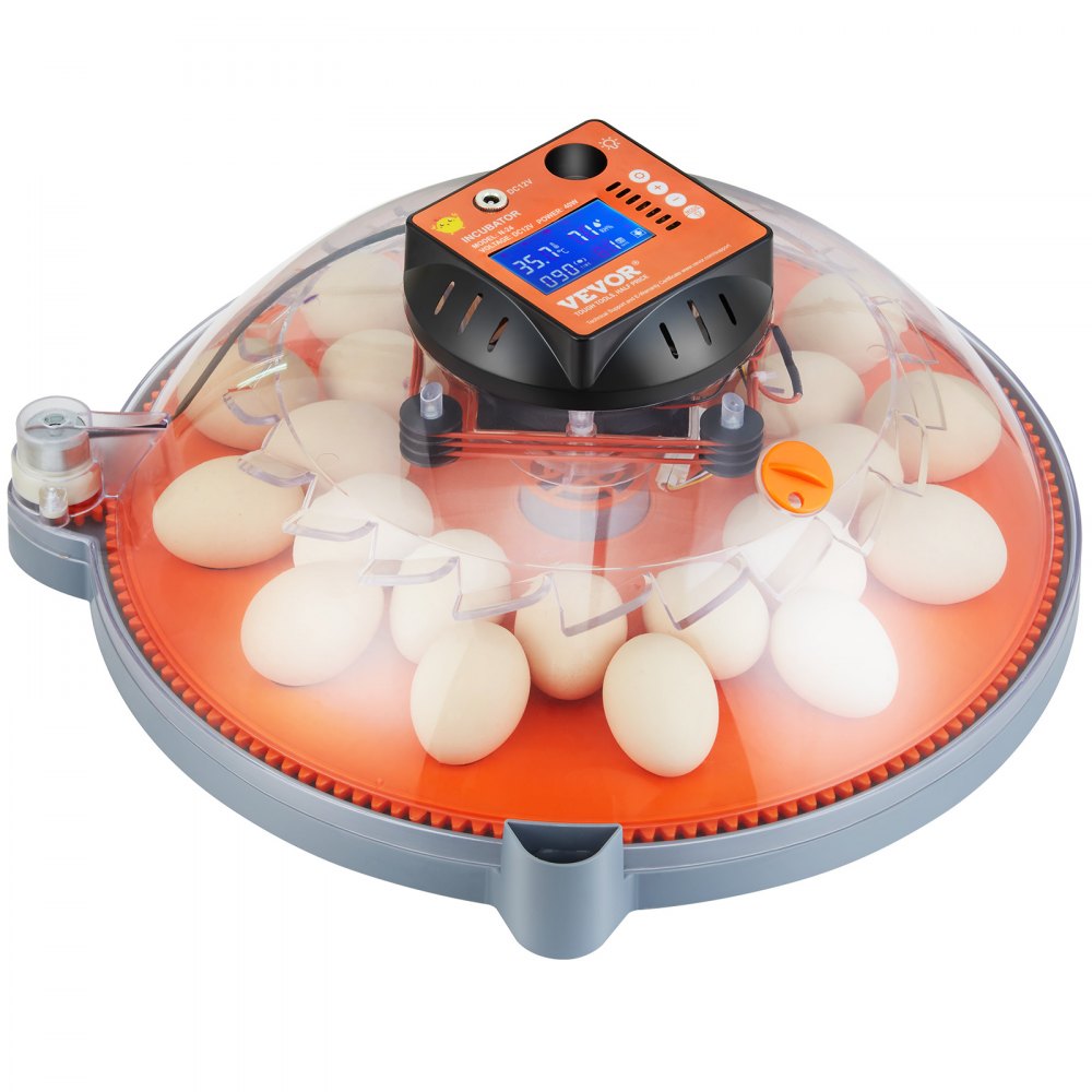 N-24 - Smart 24-Egg Incubator with Automatic Turning and Dual Power Supply