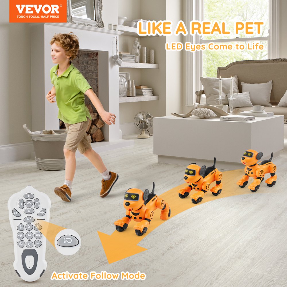 BG1536 - Interactive RC Robot Dog with LED Lights for Kids