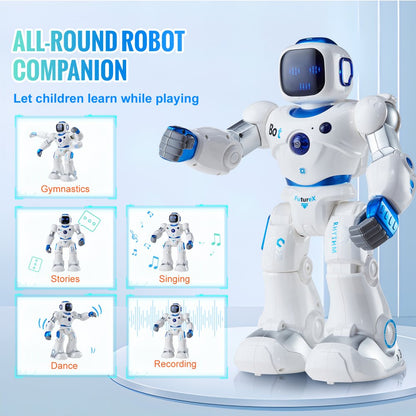 1088 - Interactive RC Robot Toy for Kids with USB Charging