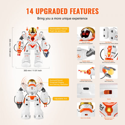 5099 - Interactive RC Battle Robot Toy with 3 Modes and 24 Expressions