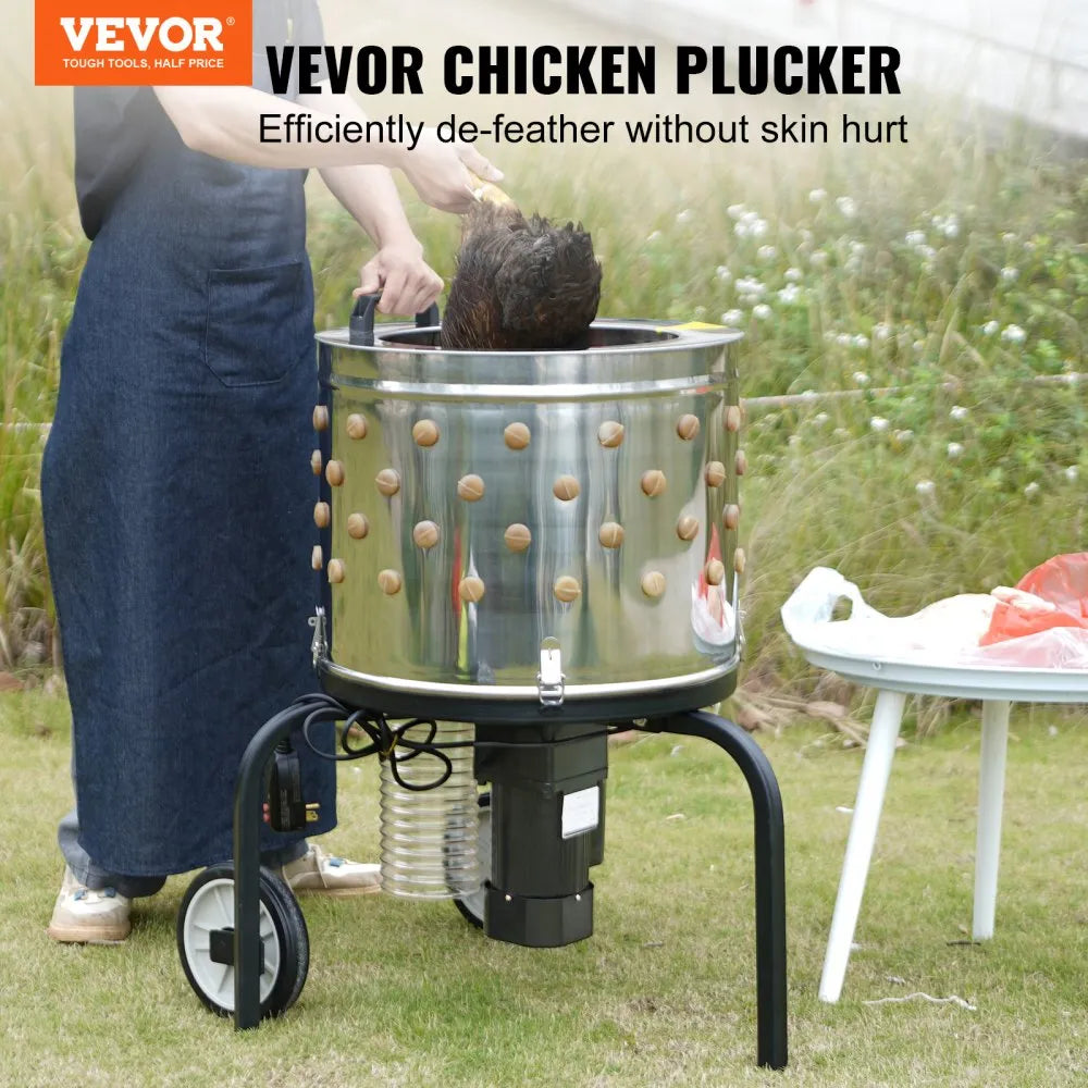 TM-50 - 20-Inch Stainless Steel Chicken Plucker Machine with 500W Power