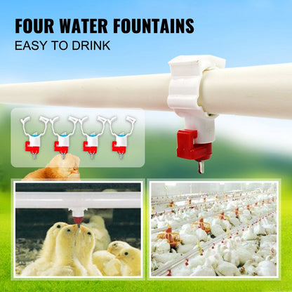 010157826611 - Durable Galvanized Poultry Feeder for Chickens, Ducks & Geese